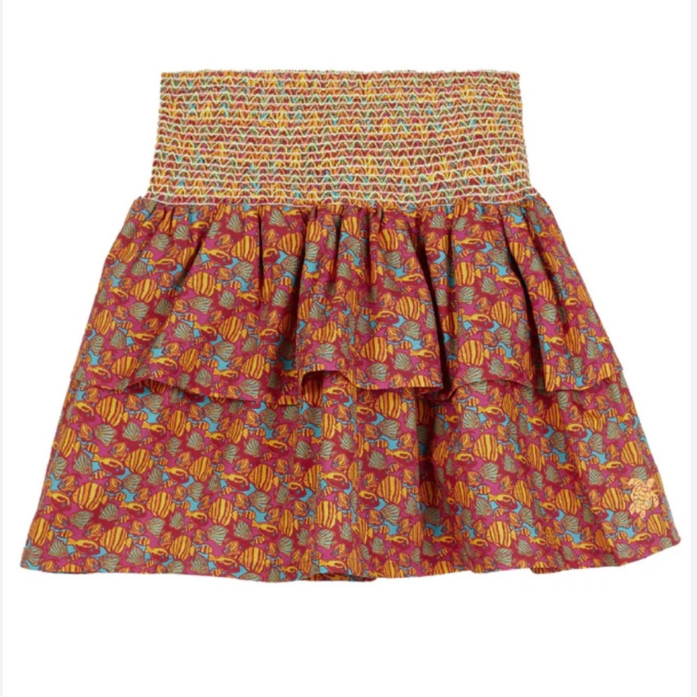 Vilebrequin Girls Elastic Waist Skort In Fish Vibes Size 2T
